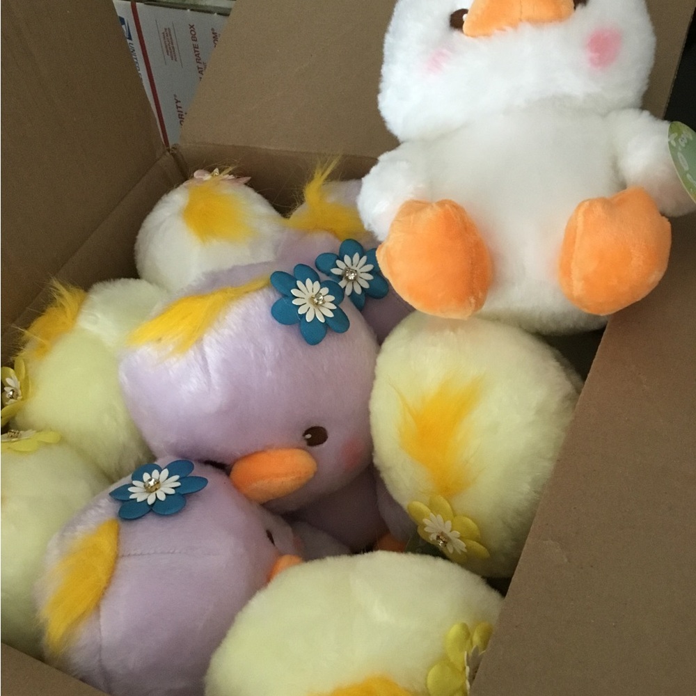 Plush Yellow whitLavender duck Mario, Luigi’s Pooh stitch Soft Plush